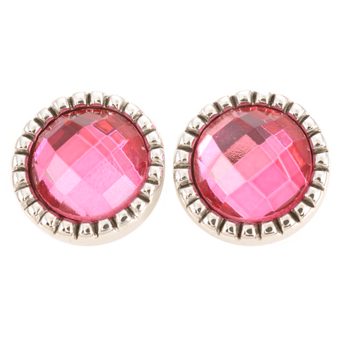 Studs - PINK / SILVER